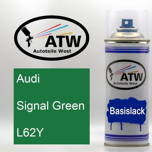 Audi, Signal Green, L62Y: 400ml Sprühdose, von ATW Autoteile West.